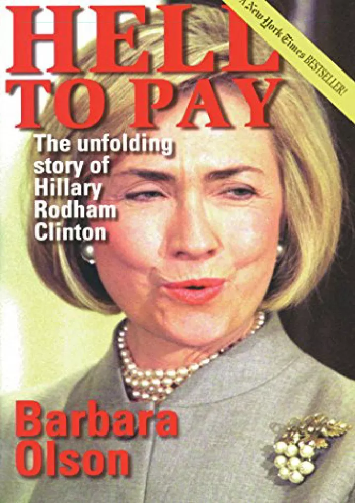 hell to pay the unfolding story of hillary rodham