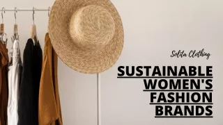 Sustainable Women's Fashion Brands