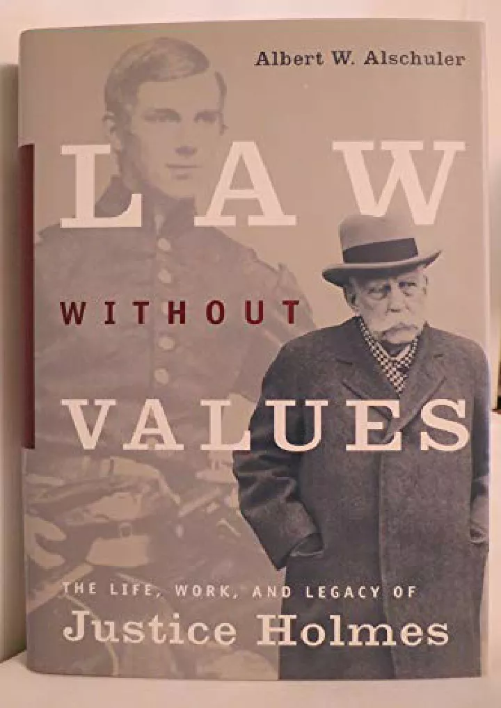 law without values the life work and legacy
