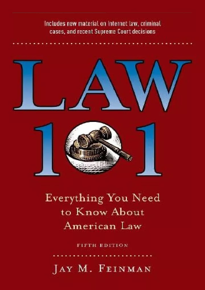 law 101 everything you need to know about