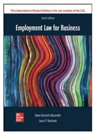 PDF Download Employment Law for Business 10TH Edition (International Editio