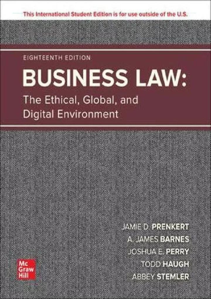 business law the ethical global and digital
