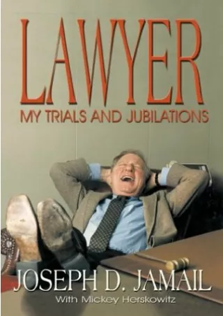 PDF Lawyer: My Trials and Jubilations free
