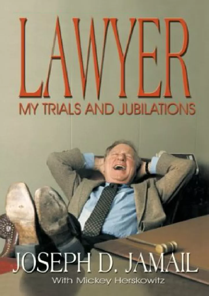 lawyer my trials and jubilations download