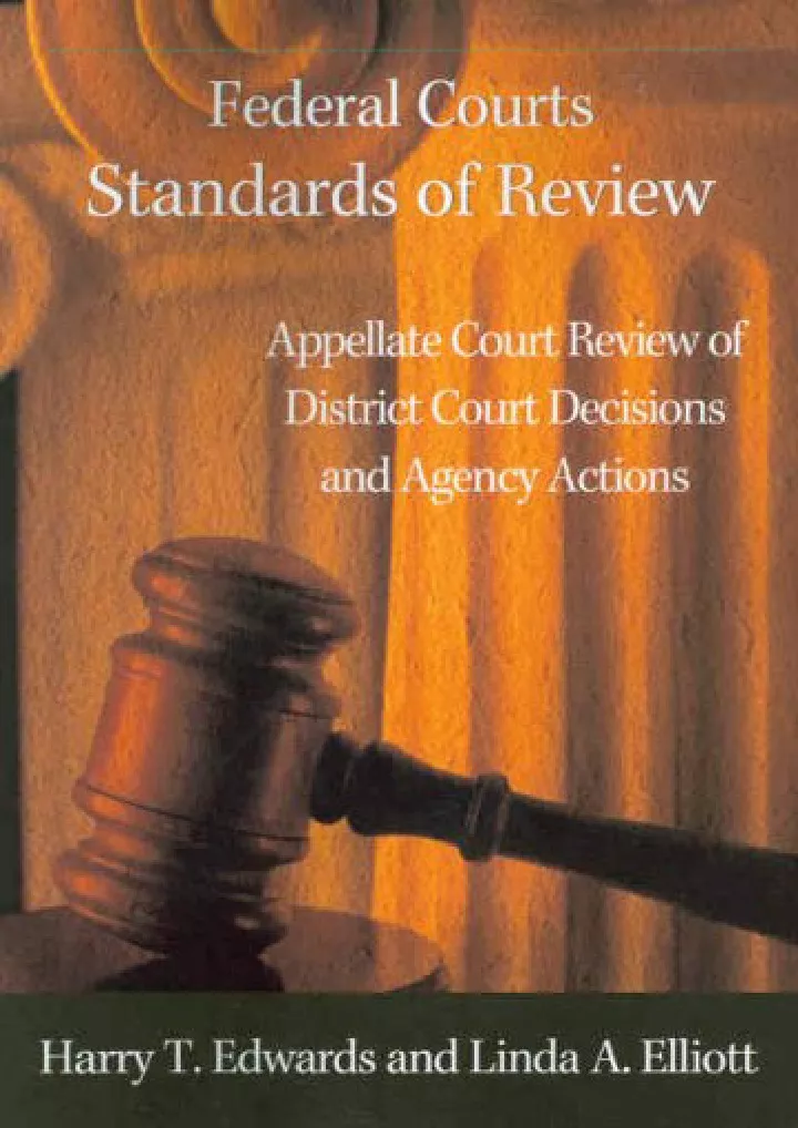 federal courts standards of review appellate