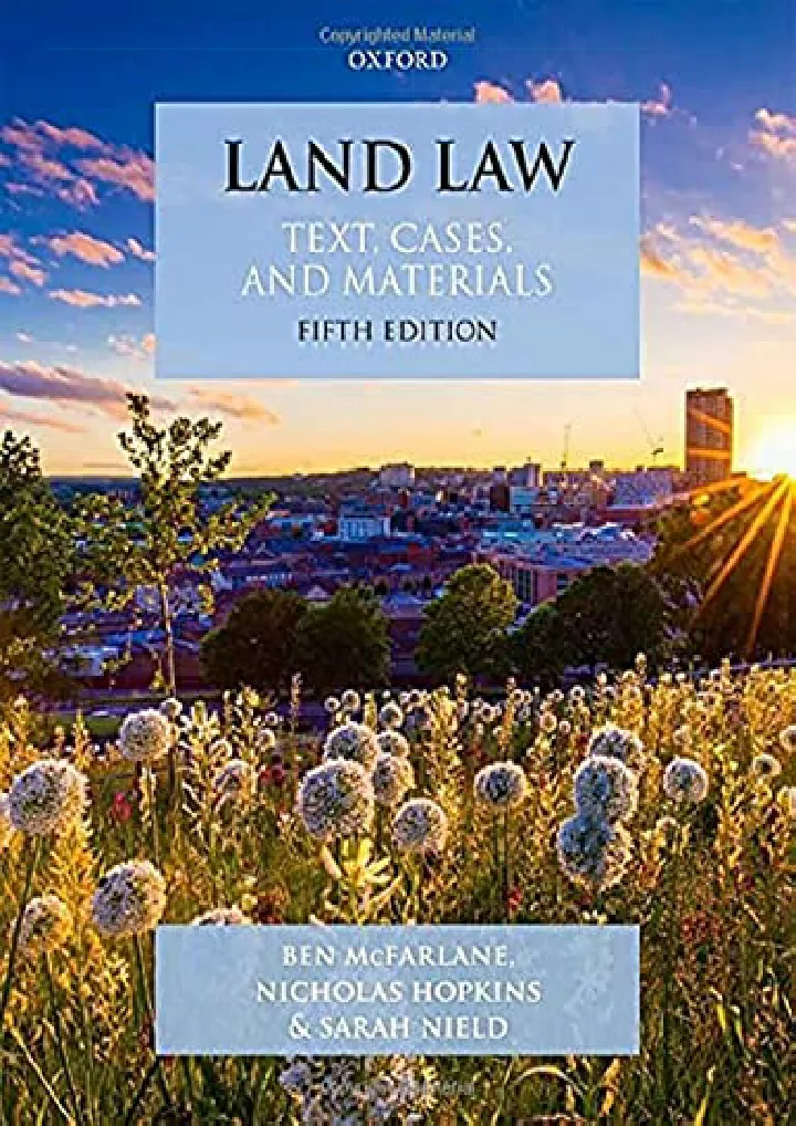 land law text cases and materials download
