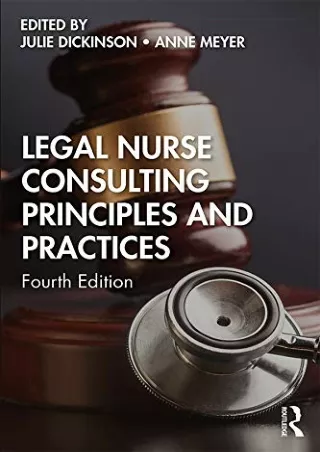 PDF Download Legal Nurse Consulting Principles and Practices read