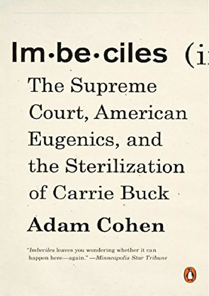 imbeciles the supreme court american eugenics