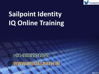 Sailpoint IdentityIQ Training Course in Hyderabad | Sailpoint Online Training