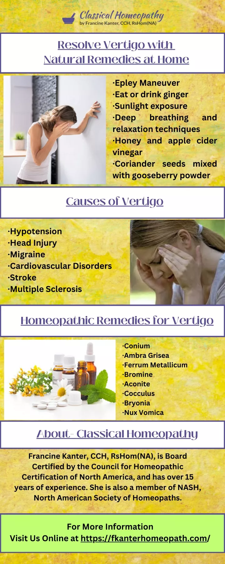 resolve vertigo with natural remedies at home