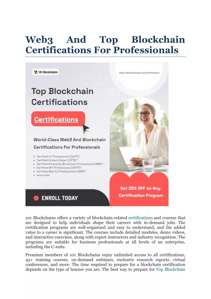 web3 certifications for professionals