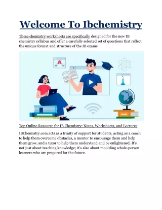 welcome to ibchemistry