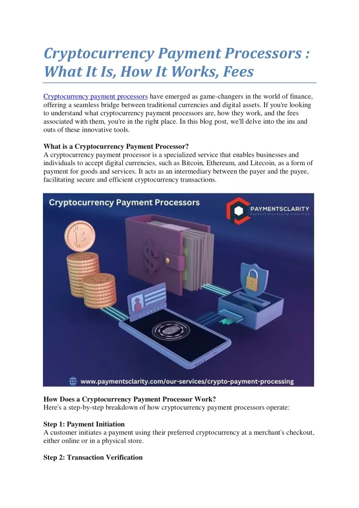 cryptocurrency payment processors what