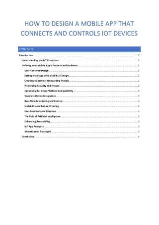 How to Design a Mobile App that Connects and Controls IoT Devices