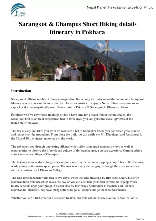 Sarangkot__Dhampus_Short_Hiking_details_Itinerary_in_Pokhara