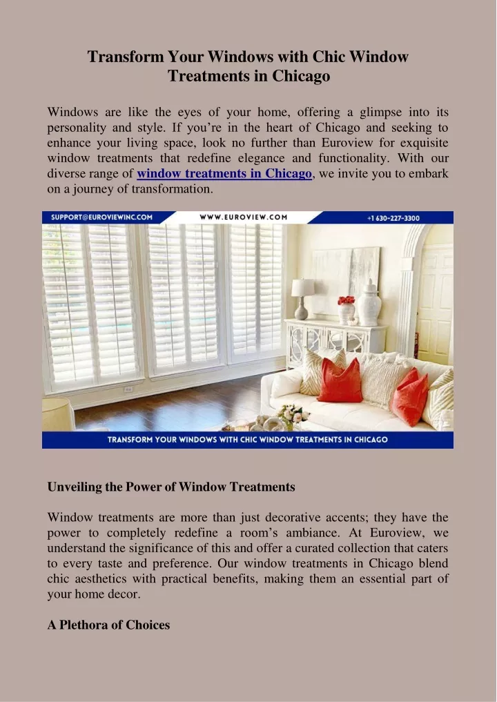 transform your windows with chic window