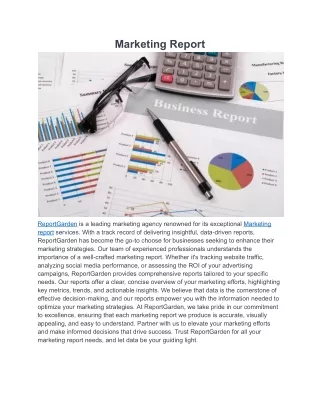 marketing report