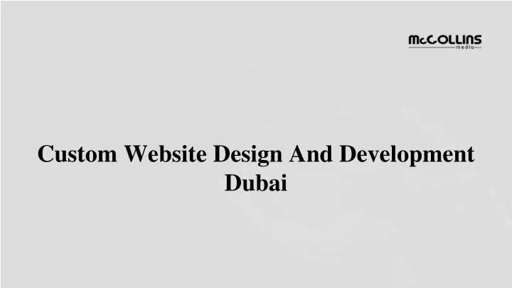 custom website design and development dubai