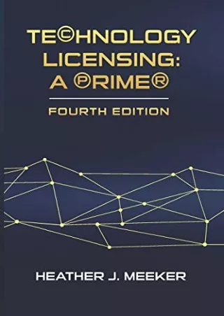 Full PDF Technology Licensing: A Primer