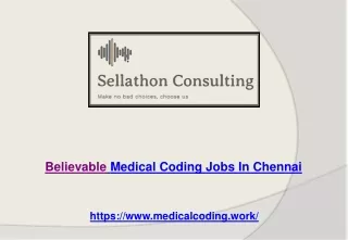 Believable Medical Coding Jobs in Chennai