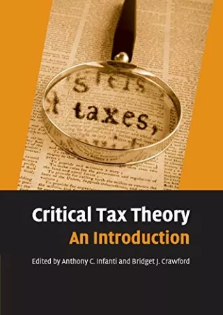 Pdf Ebook Critical Tax Theory