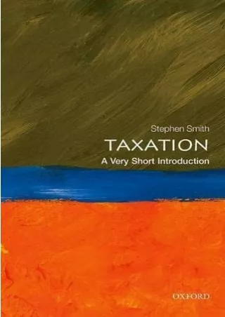 [PDF] Taxation: A Very Short Introduction (Very Short Introductions)