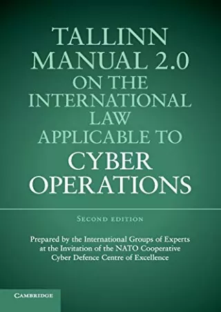 [Ebook] Tallinn Manual 2.0 on the International Law Applicable to Cyber Operations
