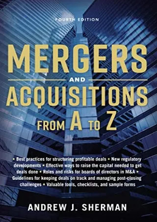 Full PDF Mergers and Acquisitions from A to Z