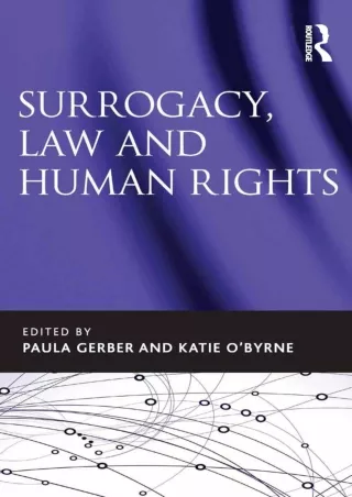 [PDF] Surrogacy, Law and Human Rights