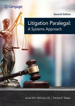 Pdf Ebook The Litigation Paralegal: A Systems Approach