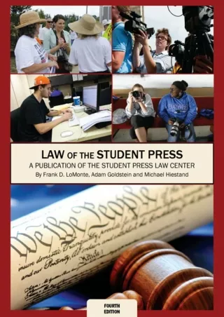 Pdf Ebook Law of the Student Press: A publication of the Student Press Law Center