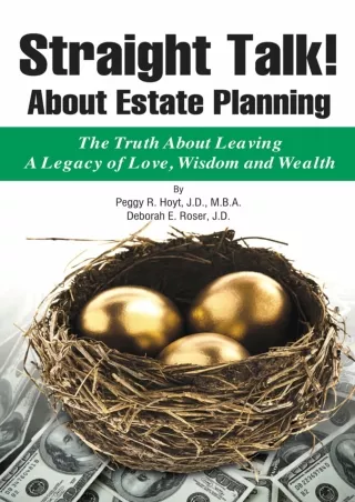 Read PDF  Straight Talk! About Estate Planning