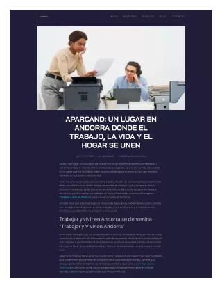 APARCAND: UN LUGAR EN ANDORRA DONDE EL TRABAJO, LA VIDA Y EL HOGAR SE UNEN