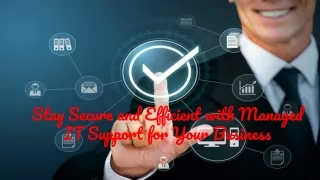 Stay Secure and Efficient with Managed IT Support for Your Business