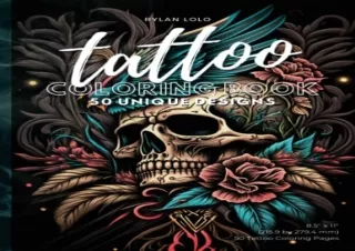 Read ebook [PDF] Tattoo Coloring Book: 50 Unique Designs (Coloring Books for Adu