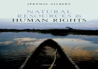 FULL DOWNLOAD (PDF) Natural Resources and Human Rights: An Appraisal