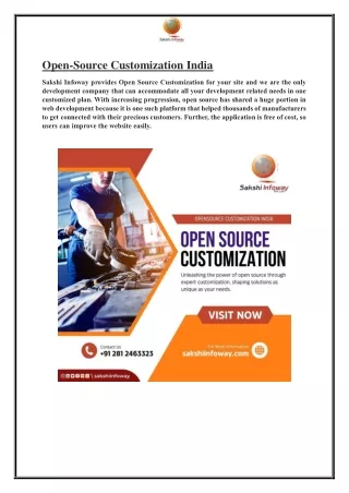 Open-Source Customization India