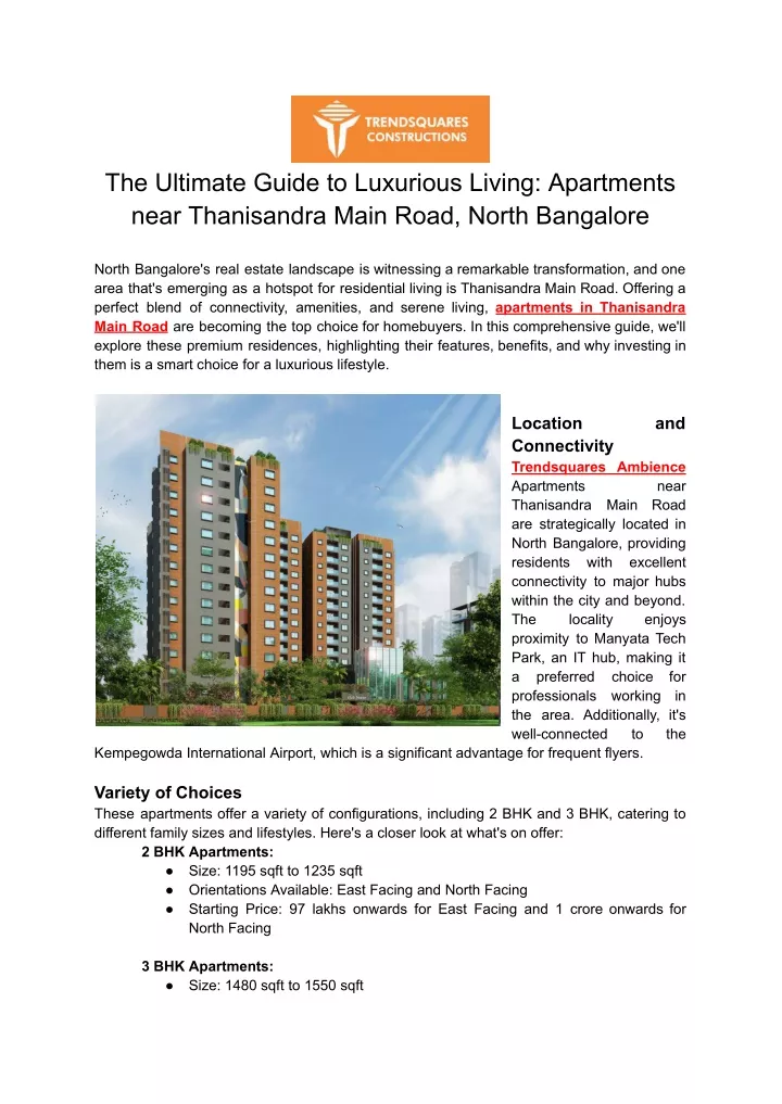 the ultimate guide to luxurious living apartments