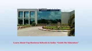learn about top business schools in india guide me education
