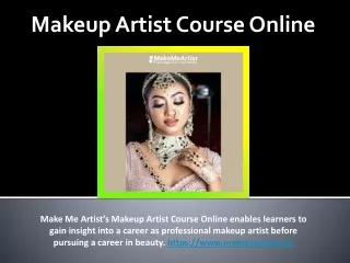 Makeup Artist Course Online