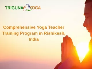 comprehensive yoga teacher training program