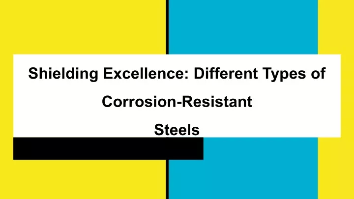shielding excellence different types of