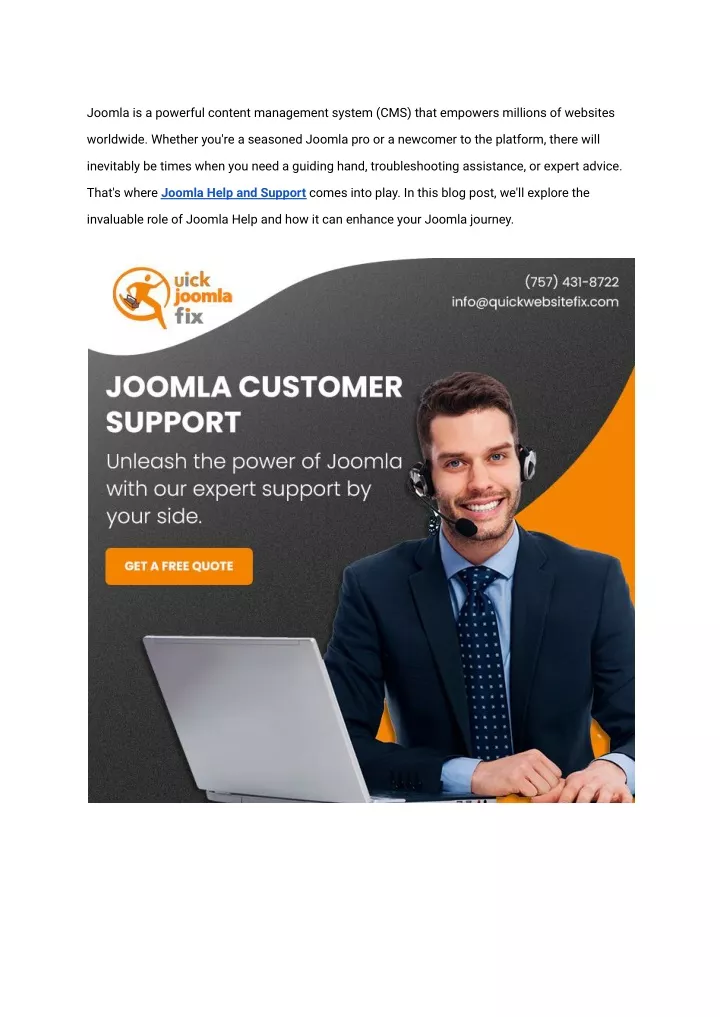 joomla is a powerful content management system