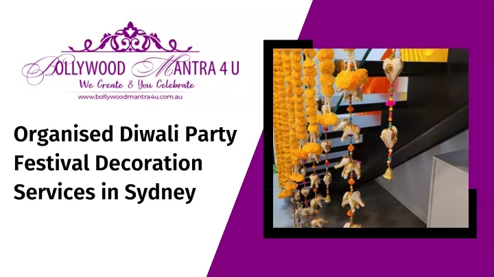 organised diwali party festival decoration