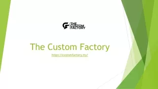 Wholesale T Shirt Printing Company | Customfactory.my