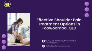 Effective Shoulder Pain Treatment Options in Toowoomba, QLD