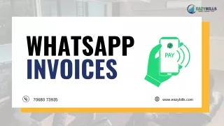 whatsapp invoices