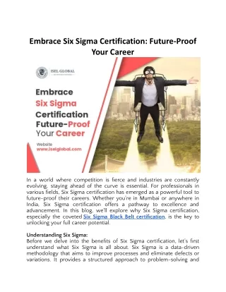 Embrace Six Sigma Certification Future-Proof Your Career.docx