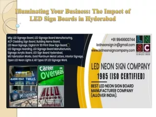 Illuminating Your Business The Impact of LED Sign Boards in Hyderabad