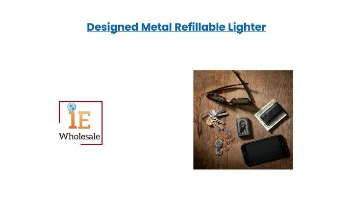 designed metal refillable lighter